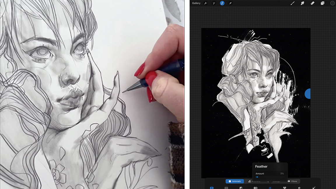 Trad to digital sketch tutorial