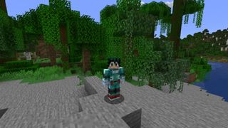 Best Minecraft skins - Midoriya Izuku hanging out in the jungle
