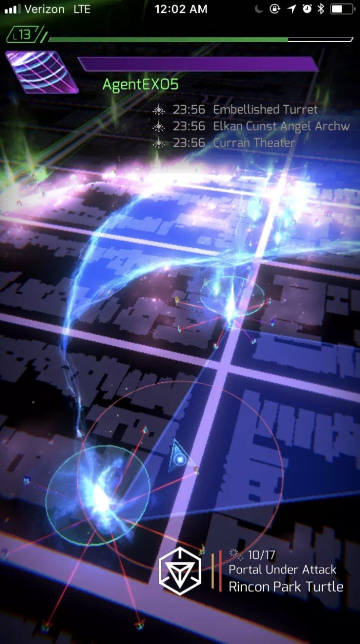 Ingress in its current version (left) and Ingress Prime (right)