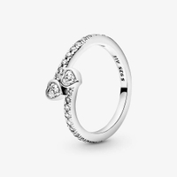 Pandora two sparkling hears ring, Now £44 Was £55