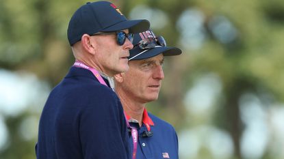 Brandt Snedeker and Jim Furyk at the 2026 Presidents Cup