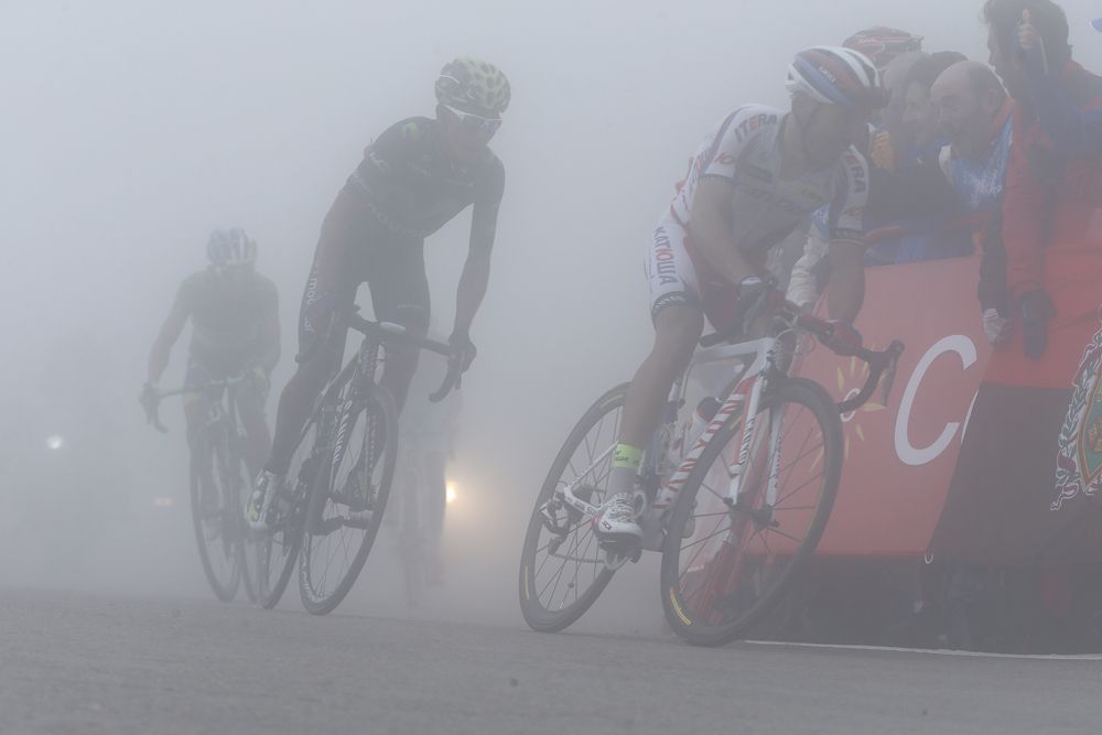 Joaquim Rodriguez leads Nairo Quintana to the line