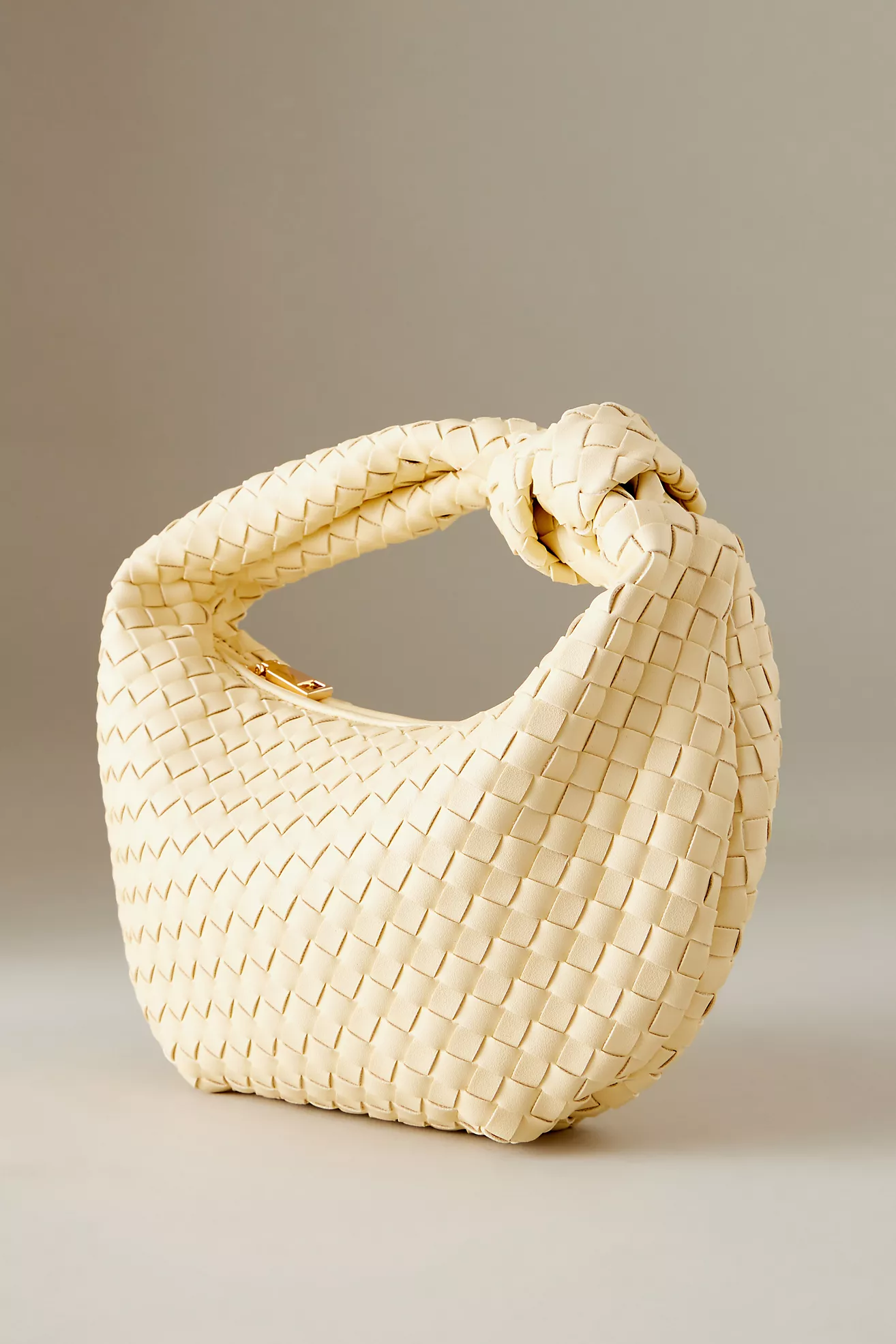 Melie Bianco Larissa Woven Faux-Leather Shoulder Bag