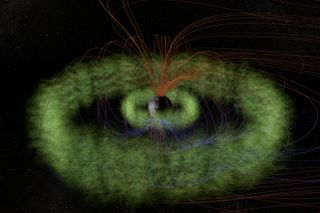 Two giant donuts of charged particles called the Van Allen Belts surround Earth. These radiation belts will be explored by NASA's twin Radiation Belt Storm Probes mission.