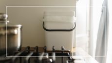 picture of inside food bin on kitchen counter 