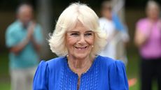 Queen Camilla, Patron, Children's Hospice South West, joins staff, volunteers and families in celebrating the hospice's 30th anniversary at CHSW Little Bridge House on July 16, 2025