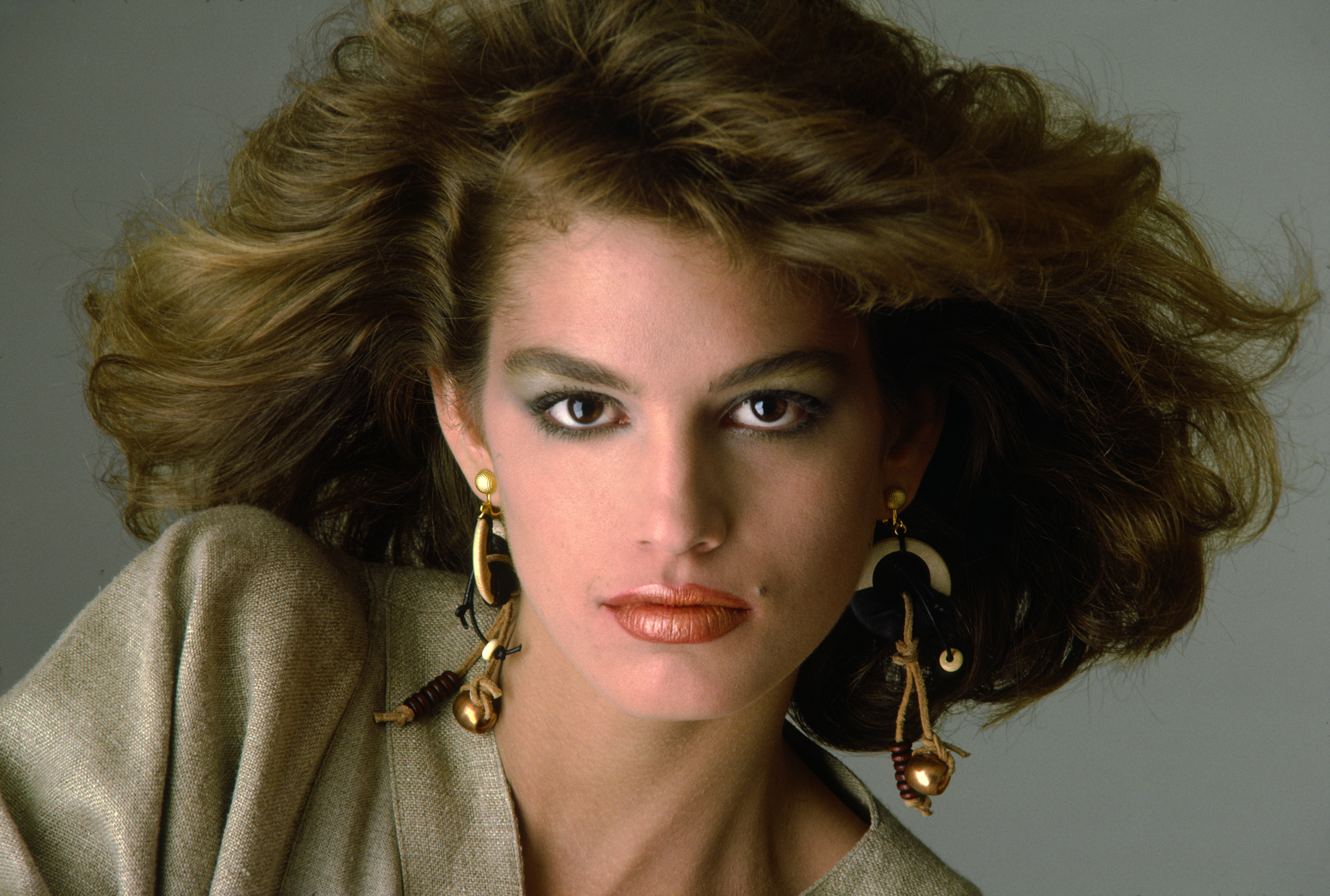 Cindy Crawford on a photoshoot