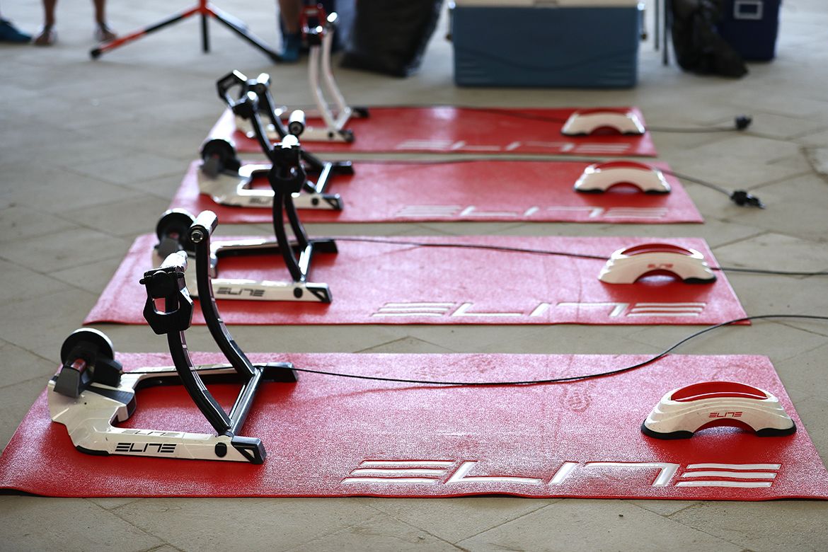 Warm up area is prepared