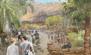 CGI of the new Palm Springs park designed by Rios Clementi Hale Studios