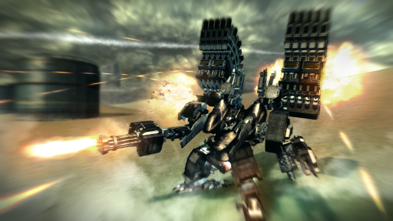 A mecha in Armored Core