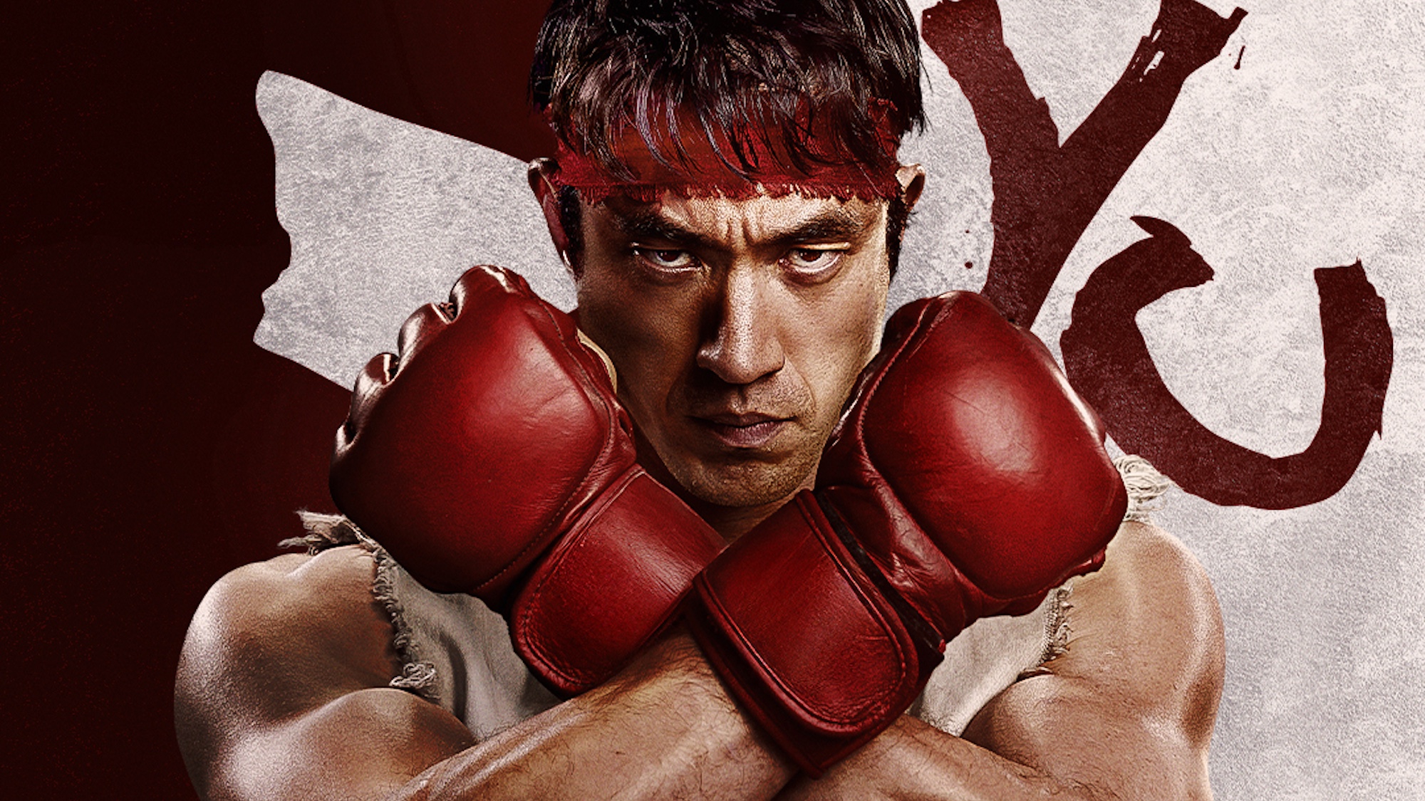 Andrew Koji as Ryu Street Fighter character poster 