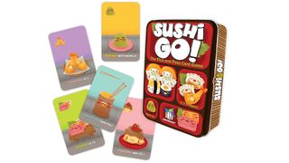 Sushi Go board game on white background