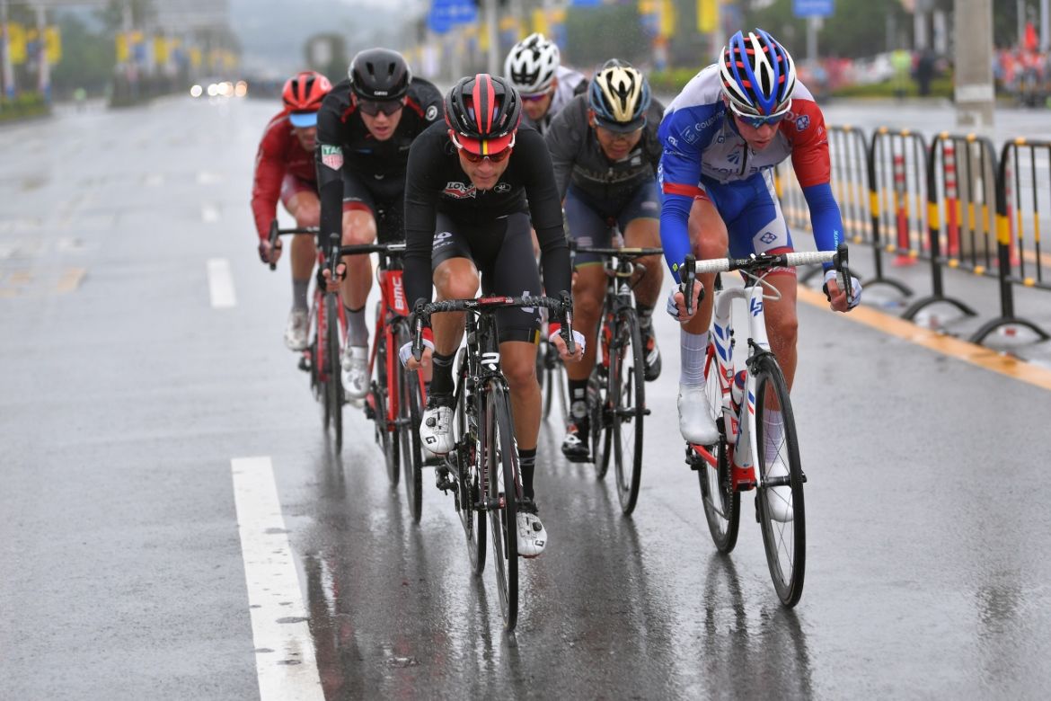 The breakaway during stage 6 of the Tour of Guangxi