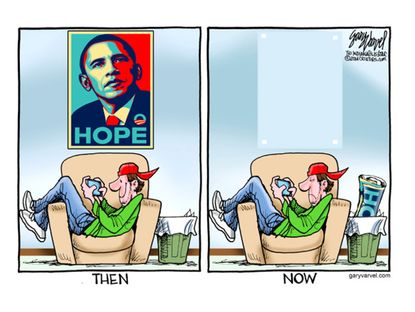 Obama cartoon youth vote