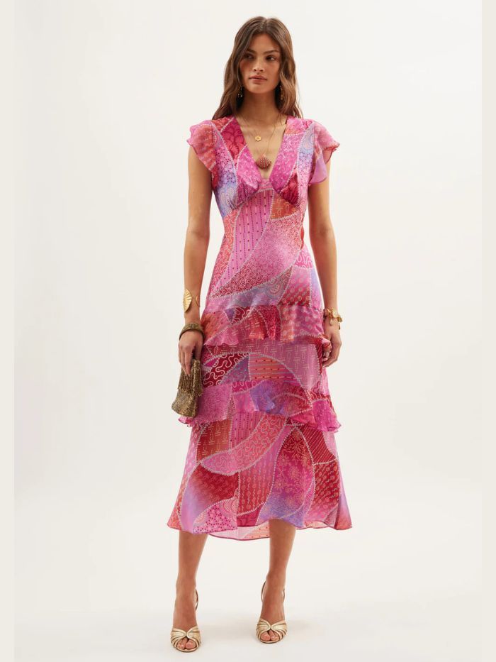 Rixo Meena Silk Dress