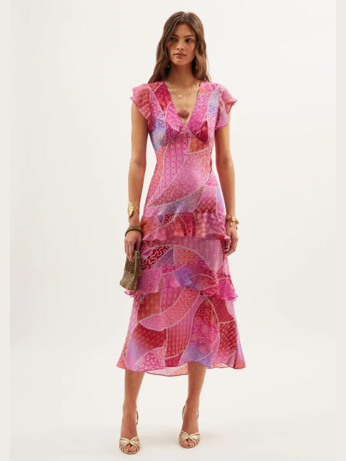 Rixo Meena Silk Dress