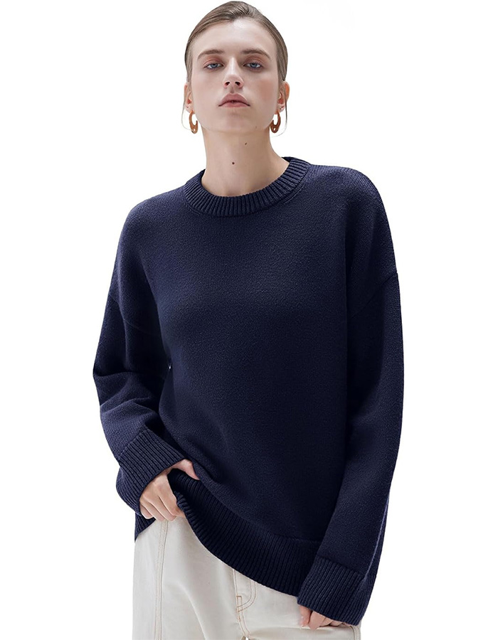 SUUKSESS Cashmere Oversized Long Sleeve Pullover.