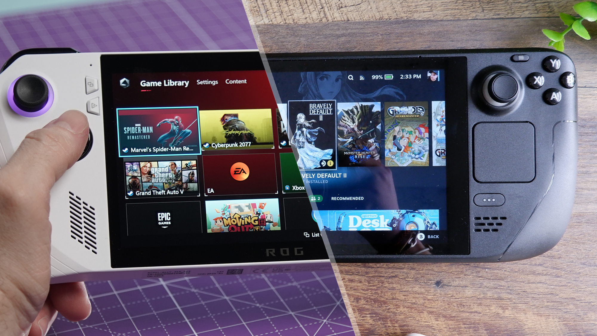 Asus ROG Ally vs Steam Deck: Which handheld wins?