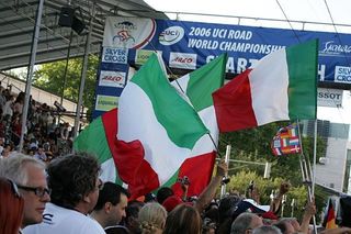 Italian flags at the Worlds