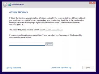 Windows 11 or 10 Setup Asks for a Product Key
