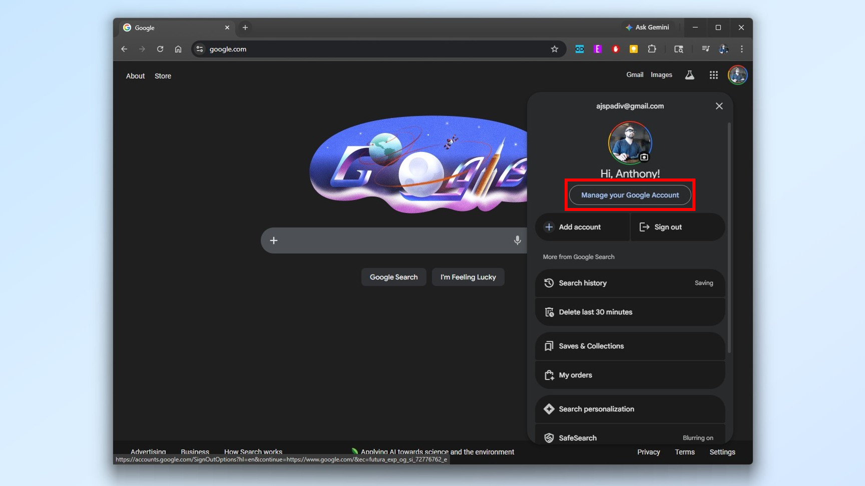How to change your Gmail address on desktop