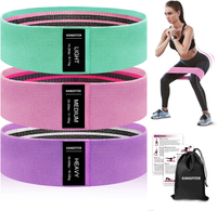 KANGFITER Fabric Resistance Bands: was $19 now $9 @ Amazon
This set of bands offers great quality exercise gear for a little price. The bands are made of a