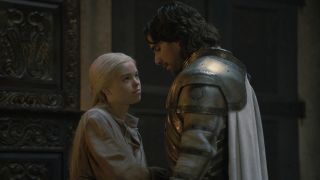 Rhaenyra and Ser Criston Cole in House of the Dragon