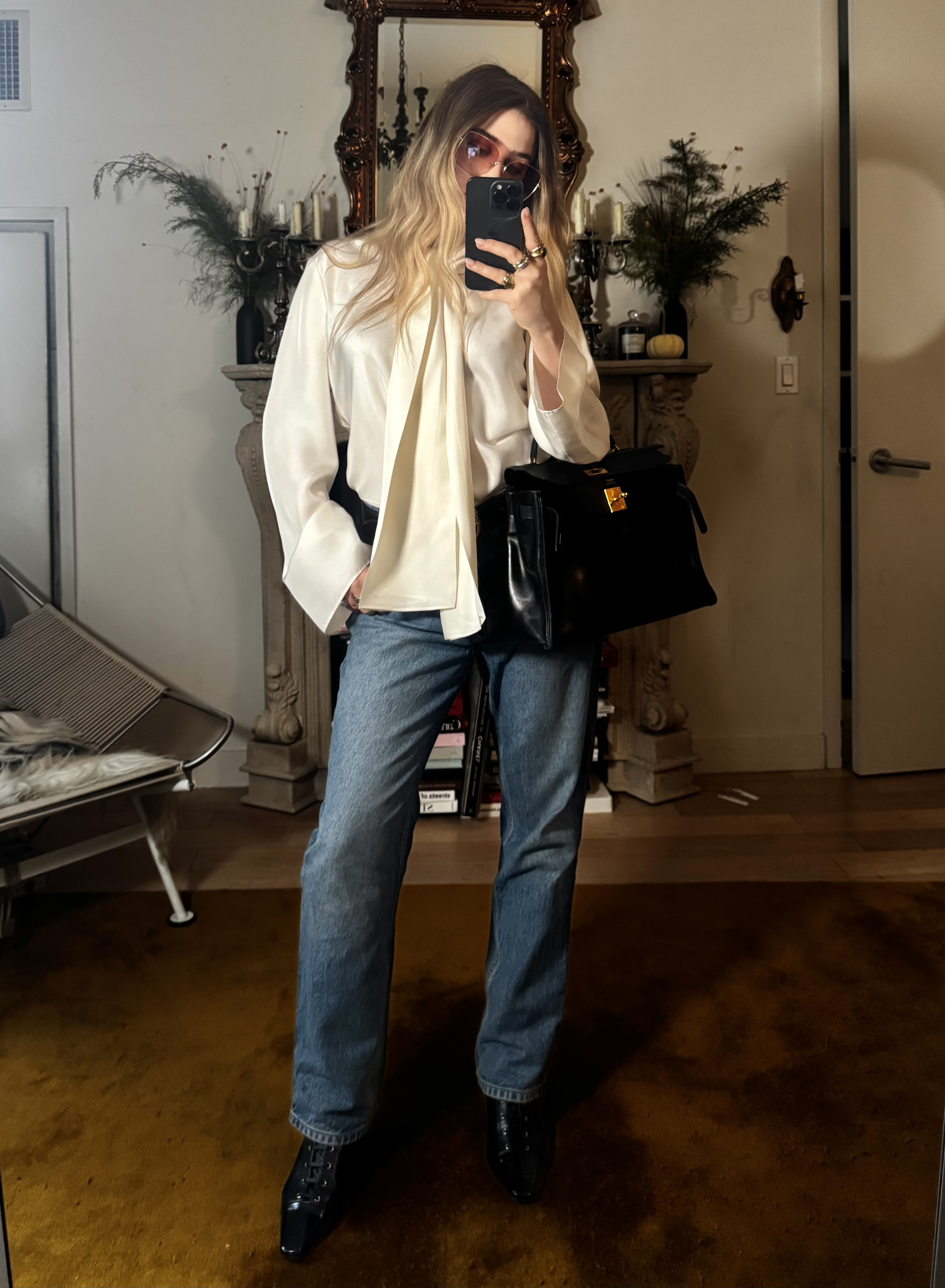 Christina Grasso wearing Victorian boots