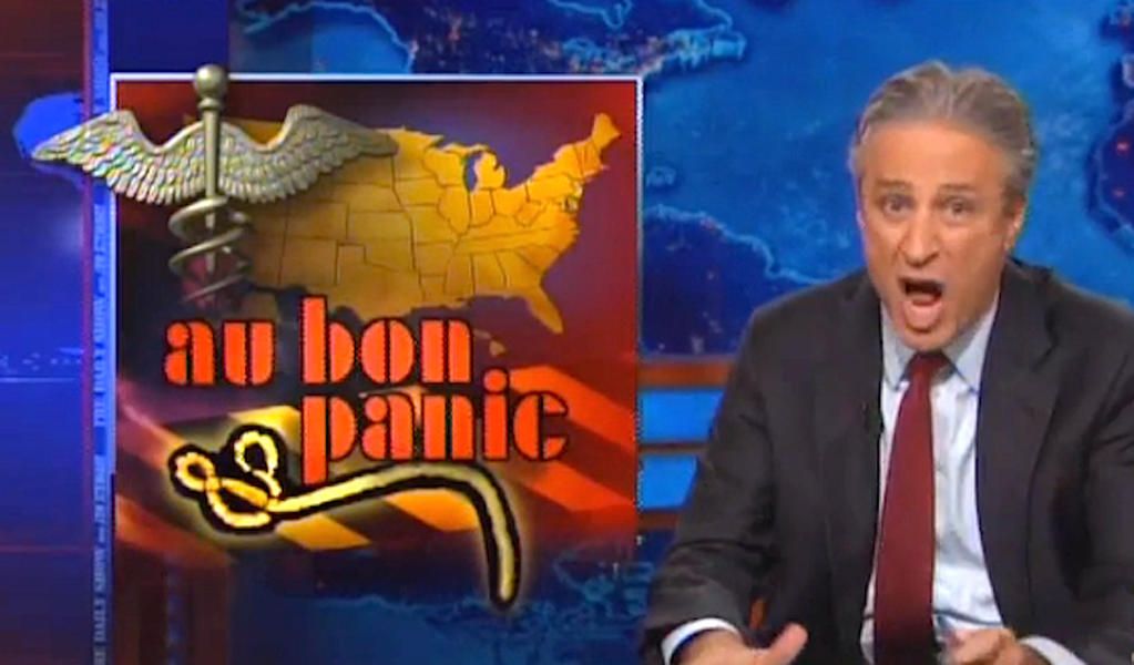 Jon Stewart warns of a &amp;#039;sanity resistant&amp;#039; Ebola-fear outbreak in cable news and Congress