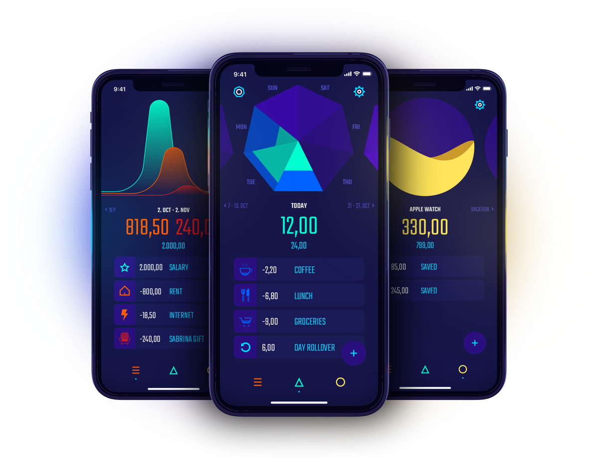 Hepta Three Screens Transparent