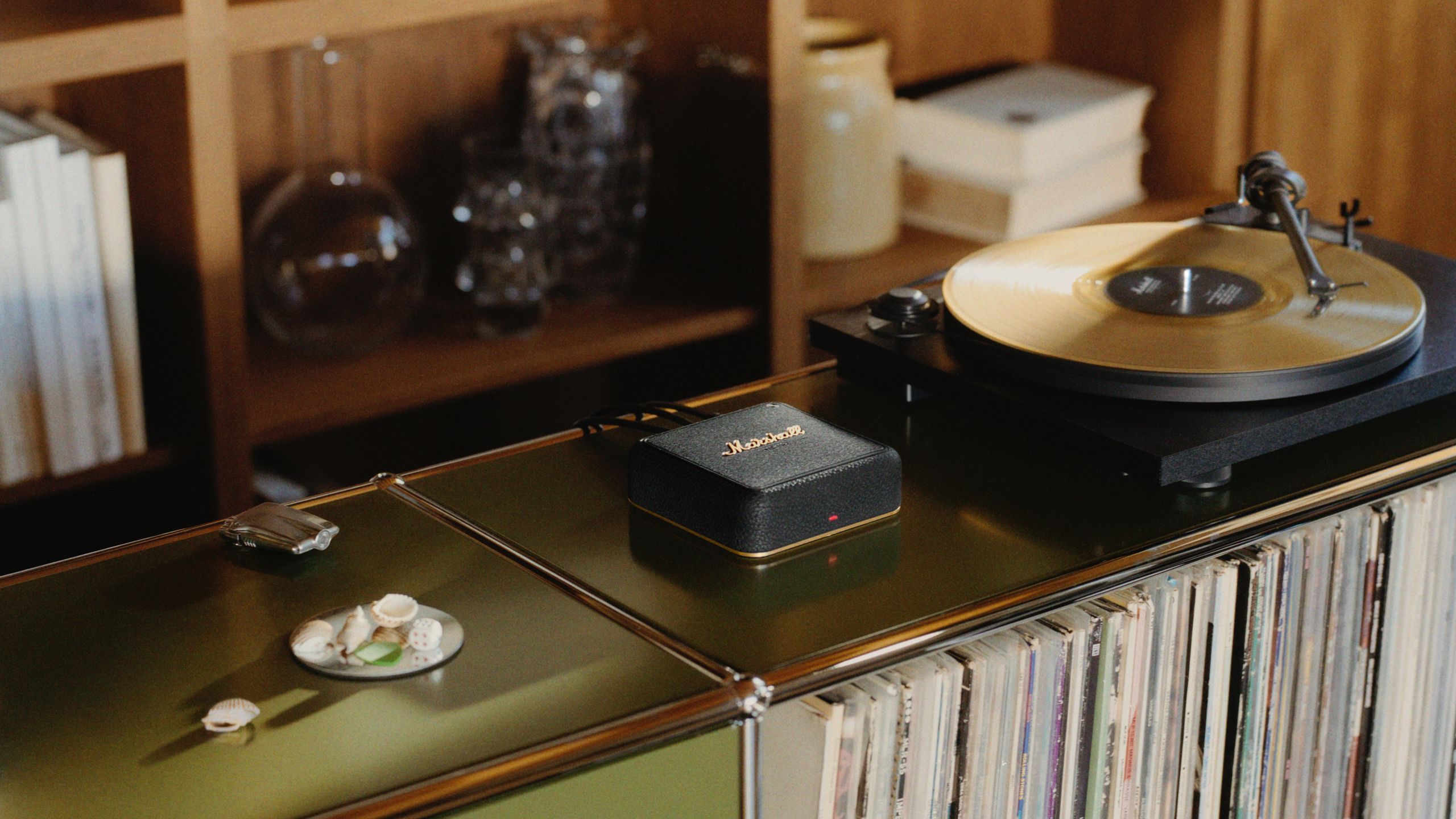 Marshall's dinky streaming hub brings wireless multi-room and vinyl support to its rock'n'roll Bluetooth speakers