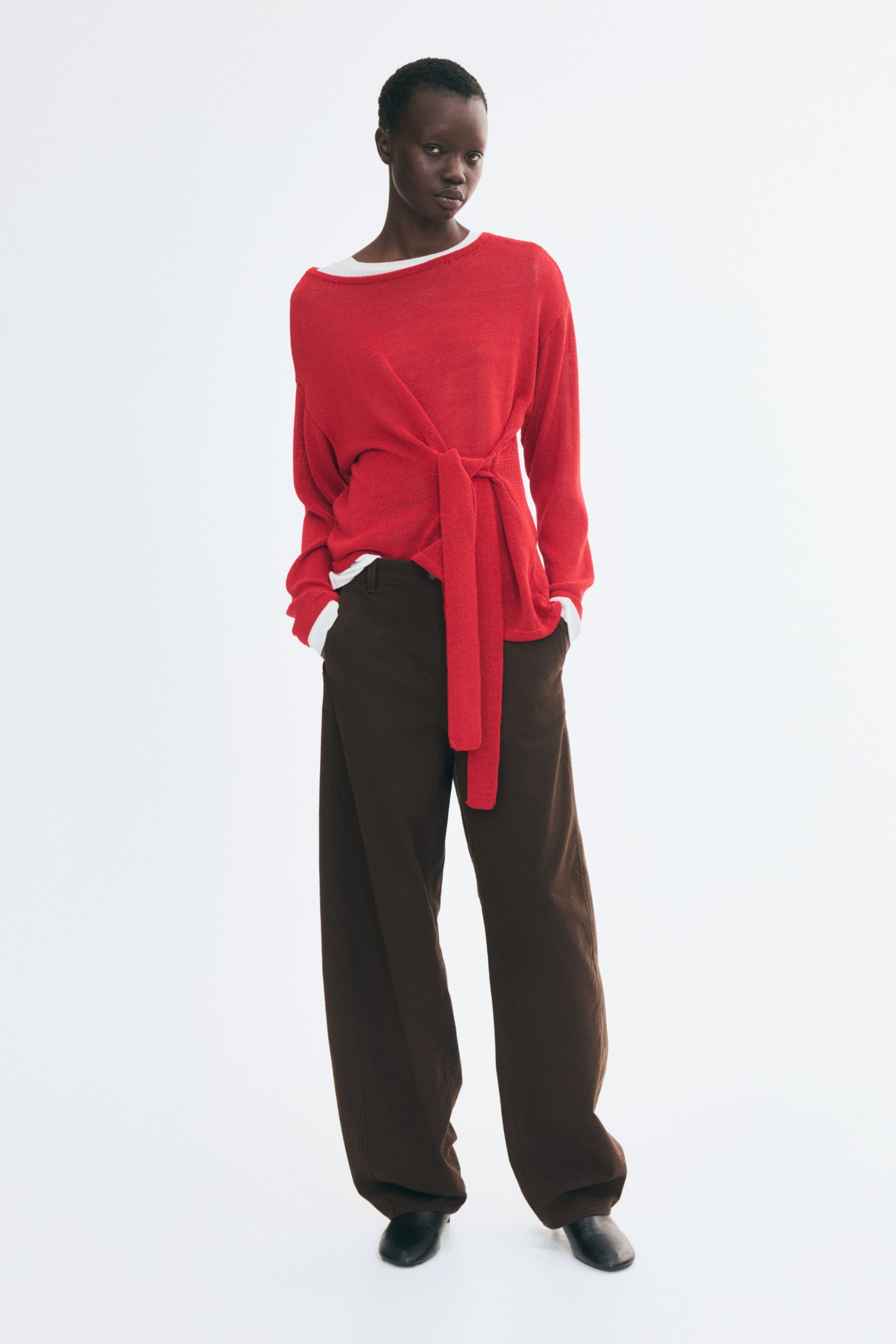 Cotton Barrel Trousers