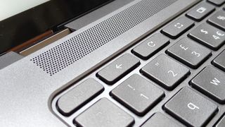 Acer Chromebook Spin 714 review; a close up of a keyboard