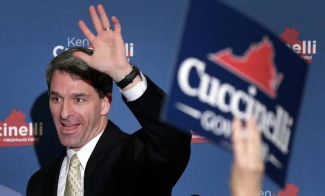 Ken Cuccinelli is losing some of the anti-government vote to a libertarian candidate.