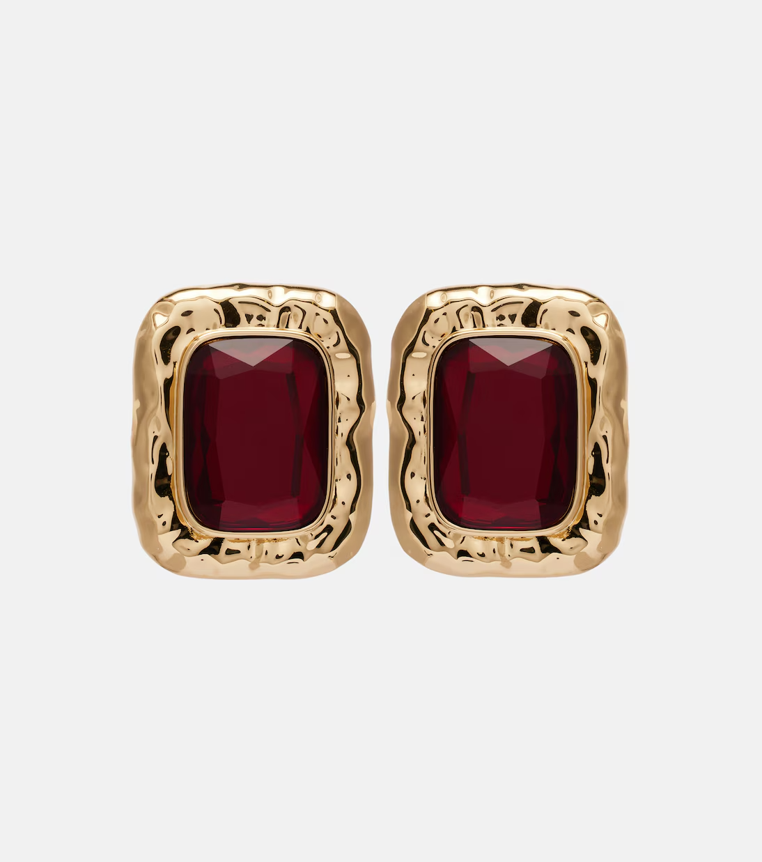 Self-Portrait, Embellished gold-plated earrings