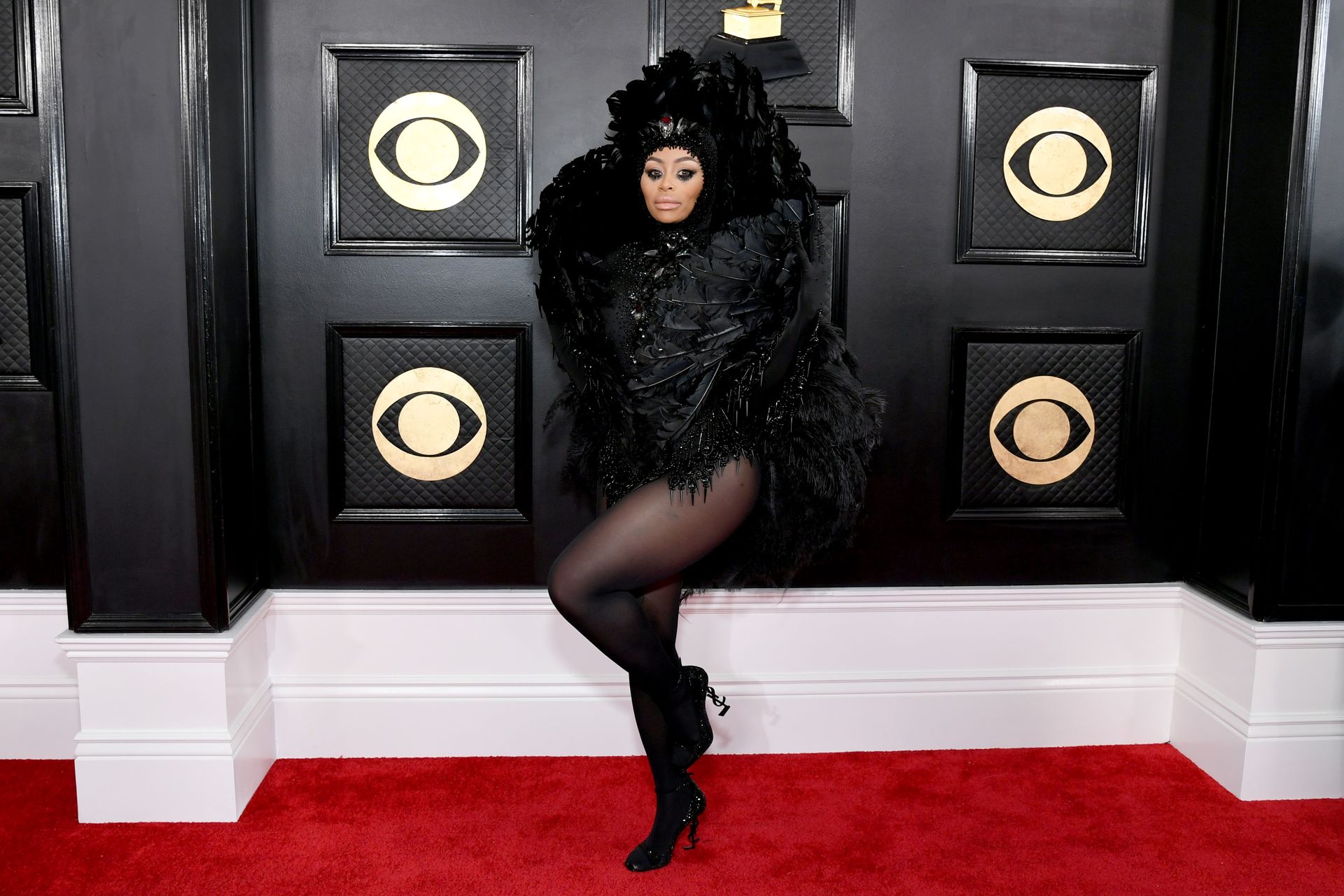 Blac Chyna at the 2023 grammys red carpet