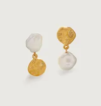 Monica Vinader Keshi Pearl Small Drop Earrings