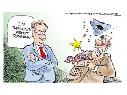 Political cartoon Jeb Bush election 2016
