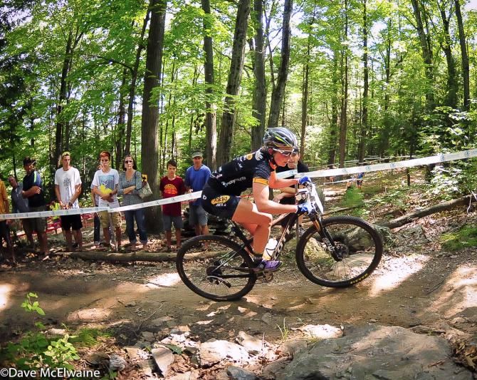 Erin Huck (Tokyo Joes) clawed her way back into contention on lap two