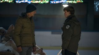 Hank and Peter in ice rink on True Detective: Night Country