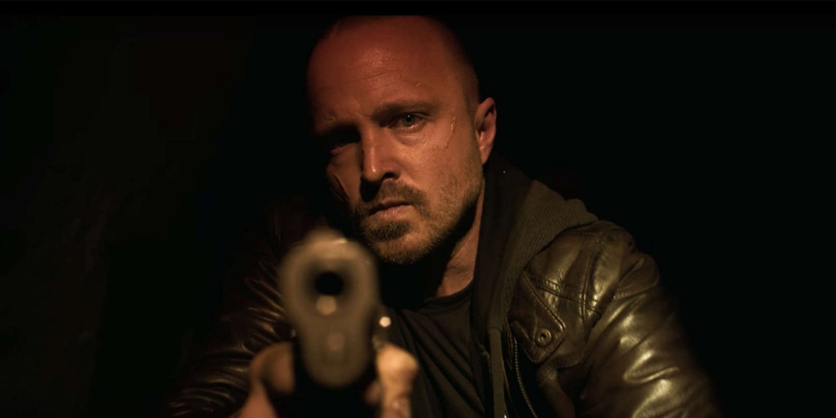 Jesse Pinkman with a gun in El Camino: A Breaking Bad Movie