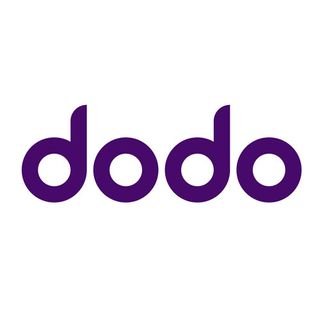 Dodo logo purple text on white background