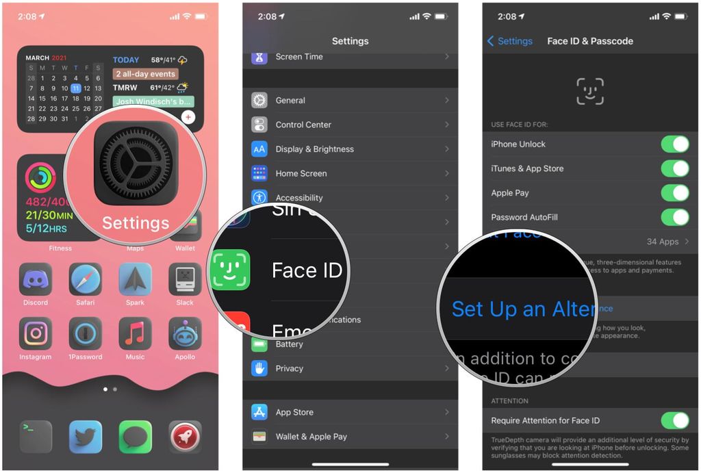 how to add a second face id on iphone 16