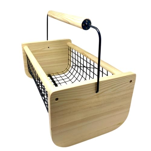Garden Harvest Basket Large Vegetable Hod for Gardeners - Maine Hod Garden Basket With Rotating Handle Makes Washing Your Fruits and Veggies a Breeze | Reinforced Frame