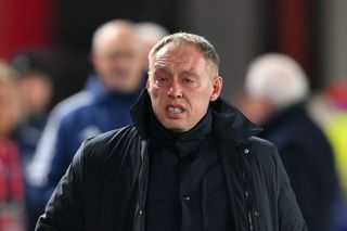 Steve Cooper, the head coach of Nottingham Forest, is pictured during the Premier League match between Nottingham Forest and Everton at the City Ground in Nottingham, England, on December 2, 2023.