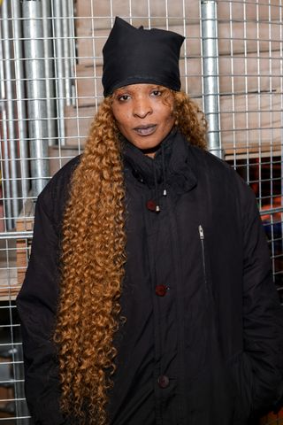 Torisheju Dumi attends the Dr. Martens x A-COLD-WALL* Launch at Reference Point on December 12, 2022 in London, England.