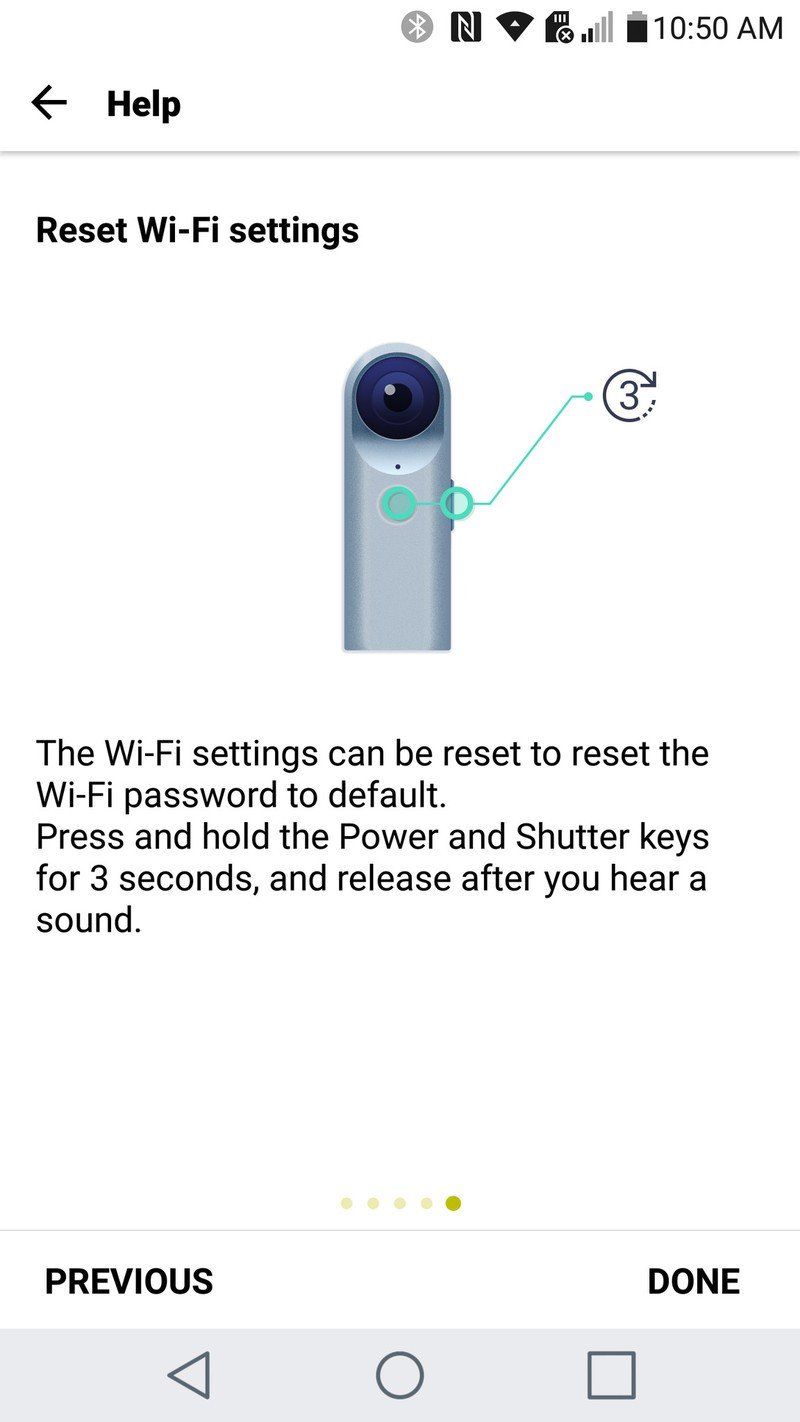 LG CAM 360 on Android
