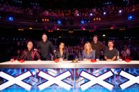 BGT 2023 judges: Bruno Tonioli, Alesha Dixon, Amanda Holden and Simon Cowell with hosts Ant and Dec standing behind them