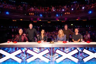 Britain's Got Talent 2023 judges: Bruno Tonioli, Alesha Dixon, Amanda Holden and Simon Cowell with hosts Ant and Dec standing behind them