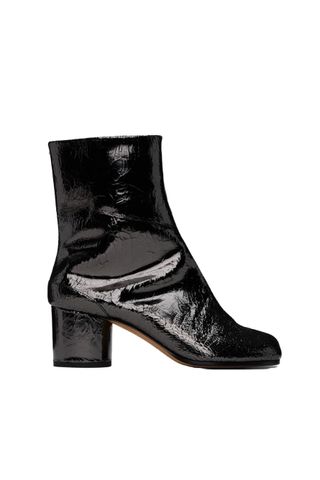 Gunmetal Tabi Mirror Boots